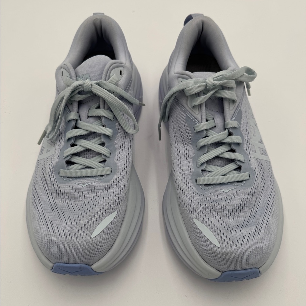 NEW Hoka One One Bondi 8 Women’s Running Shoes Ether Illusion Purple Size 8 - Picture 3 of 9